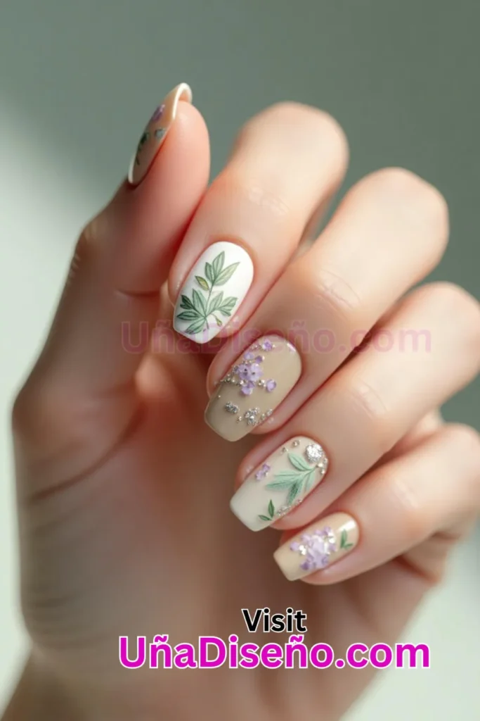 4 Uñas limpias con un inteligente diseño de hojas de la naturaleza 2.jpeg