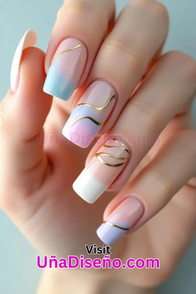 7 Adecuado para todos los tonos de piel Minimalista Abstracto Nail Art Diseño Francés 3.jpeg