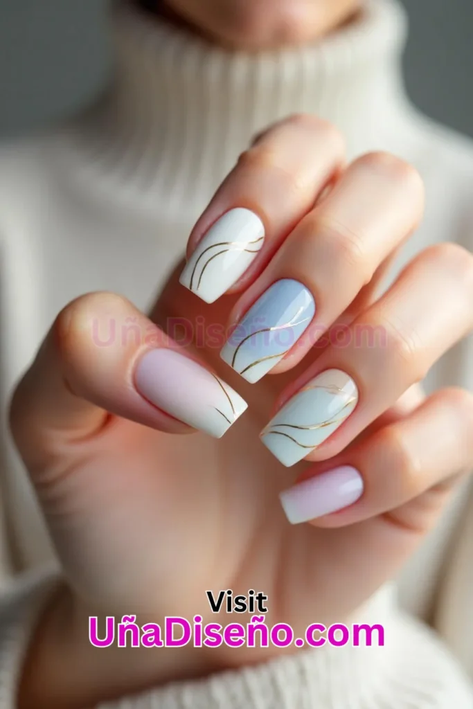 7 Adecuado para todos los tonos de piel Minimalista Abstracto Nail Art Diseño Francés 5.jpeg